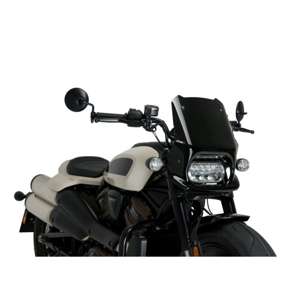 Puig Puig sport screen | black (opaque) | harley davidson sportster s (rh1250s) 2021>current